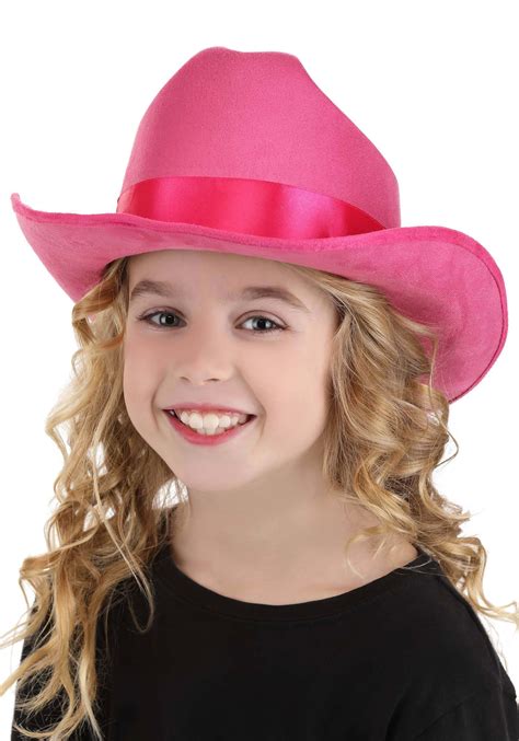 Pink Cowgirl Girls Costume Hat