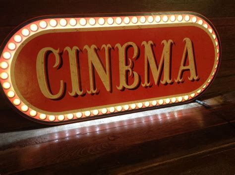 Lighted Cinema Marquee Movie Room At Home Movie Theater Light Cinema
