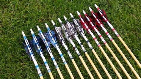 Custom Made Traditional Wooden Arrows Arrow Wraps Eagle Archery