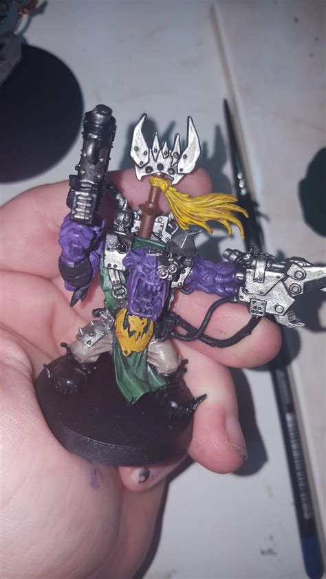 Still In Progress But We Are Making Strides Forward With My Purple Ork