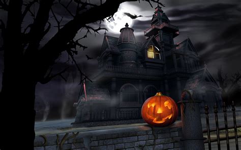 Free Halloween Night Computer Desktop Wallpaper
