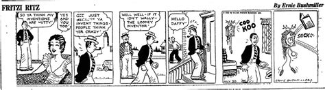 Nancy Comics By Ernie Bushmiller On Twitter 30s Fritzi Ritz By Ernie Bushmiller 7 20 33