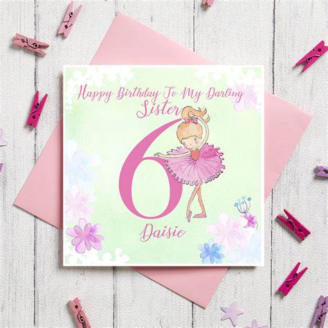 Personalised Birthday Card For Daughter God Daughter By Paper Princess