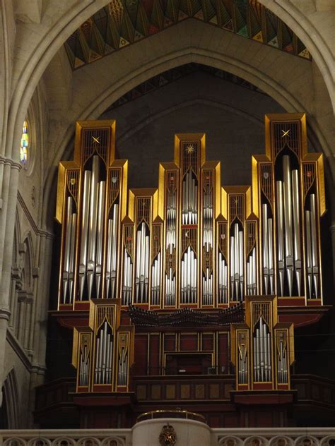 Organ Almudena Cathedral In Madrid Spain Organ Music Vintage