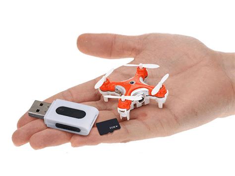 To address some of the other comments above: World's Smallest Camera Drone + 2GB Micro SD Card (Black) | Popular Science Shop