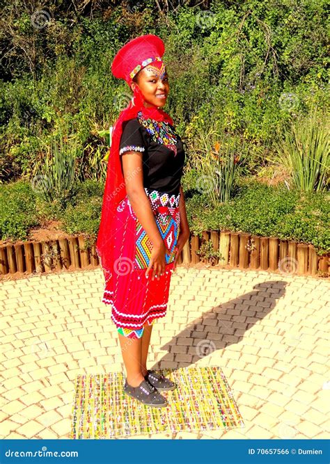 Sa Traditional Model Posing South Africa Stock Photo Image Of