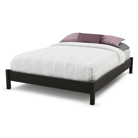 Shipped free to your door and assembled in minutes. Queen size Modern Platform Bed Frame in Black Ebony Finish | FastFurnishings.com