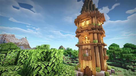 I Made A Wooden Tower Base What Do You Guys Think Minecraft