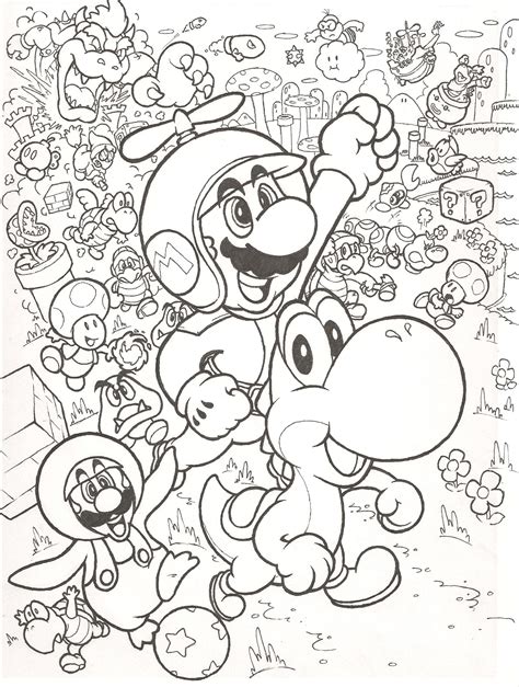 Super Mario Bros Wii Coloring Pages At Free
