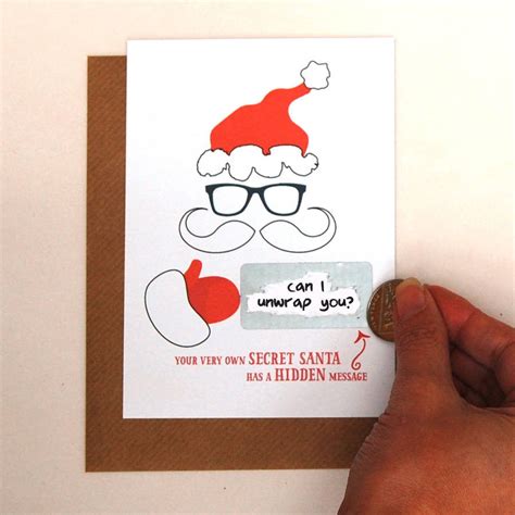 Write Your Own Hidden Message Secret Santa Card Afewhometruths
