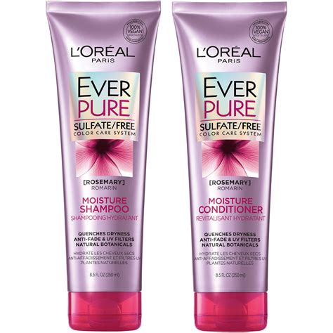 L Oréal Paris Hair Care Everpure Moisture Sulfate Free Shampoo And Conditioner Kit For Color
