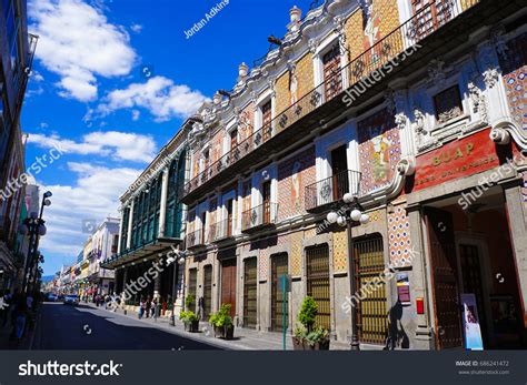 Historic Centre Puebla Unesco World Heritage Stock Photo 686241472