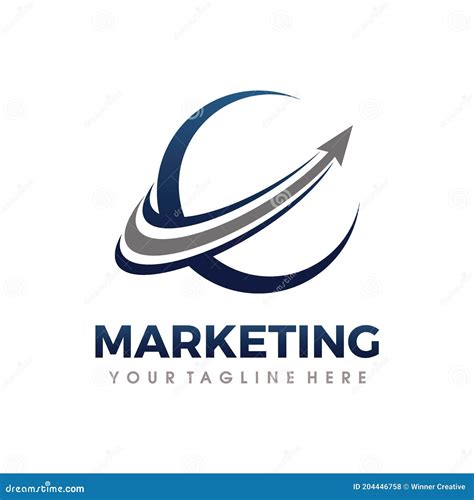 Marketing Logo Seo Marketing Logo Vector Stock Vector Illustration