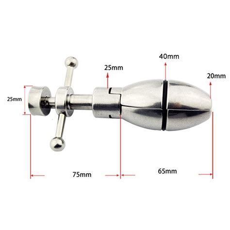 Heavy Stainless Steel Anal Speculum Open Butt Plug Chastity Device With Lock Ebay