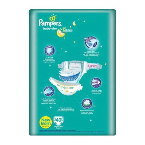 Pampers Baby Dry Diapers Tapes New Born 90pcs Pampers Guardian
