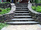 Stacked stone steps | Walkways and Steps | Pinterest | Stone steps ...