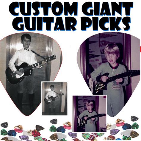 Custom Giant Guitar Pick Wall Art Your Image