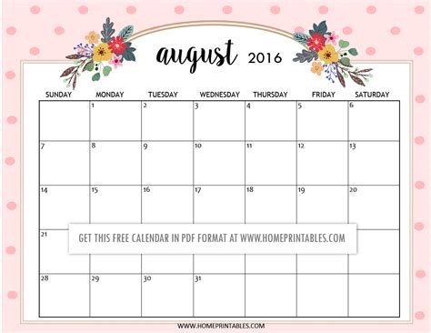 Cute Free Printable 2016 Calendars Home Printables