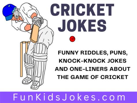 Cricket Jokes Clean Cricket Jokes Riddles And Puns