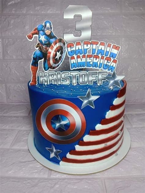 Captain America Cake Topper Set Lazada PH