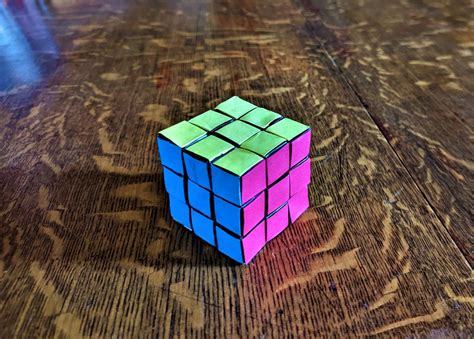 Origami Rubiks Cube 3x3 Fully Functional Etsy