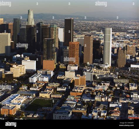 Aerial Photograph Los Angeles California Stock Photo Alamy