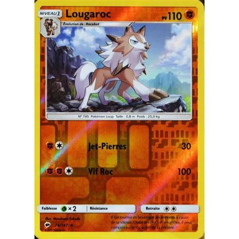 Carte Pokémon 76 147 Lougaroc Forme Diurne 110 Pv Reverse Sl3