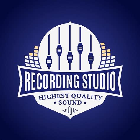 Premium Vector Recording Studio Logo Template