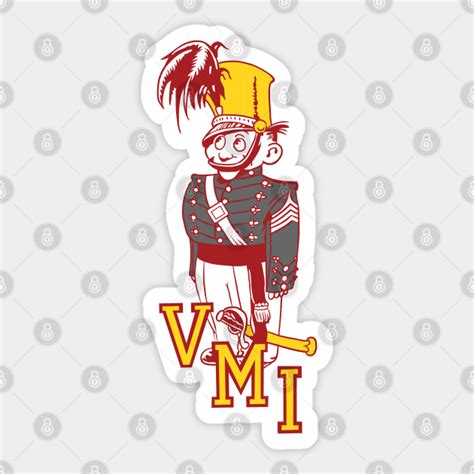 Vintage Vmi Cadet Keydet Mascot Vmi Sticker Teepublic