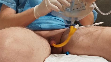 Filling The Bladder With Own Urine With An Inserted Catheter 30fr Xxx