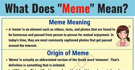Meme Meaning What Does Meme Mean And Stand For • 7esl Memes Slang Words Funny Quotes