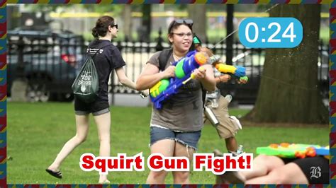 Squirt Gun Fight Youtube