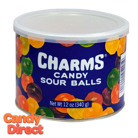 Sour Balls Candy Charms 12ct Tins