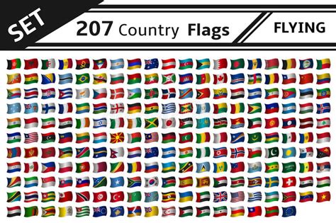 105 Country Flags Stock Vector Illustration Of Artistic 5862535