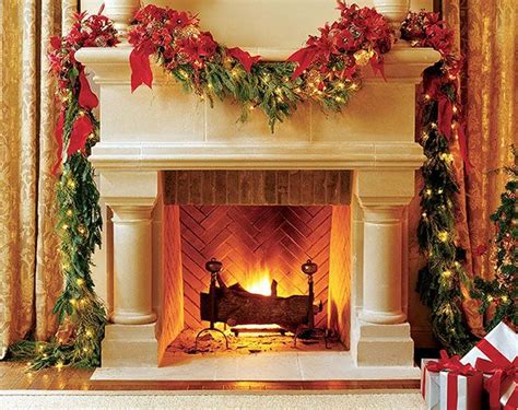 Popular Christmas Fireplace Mantel Decorations That You Like Magzhouse