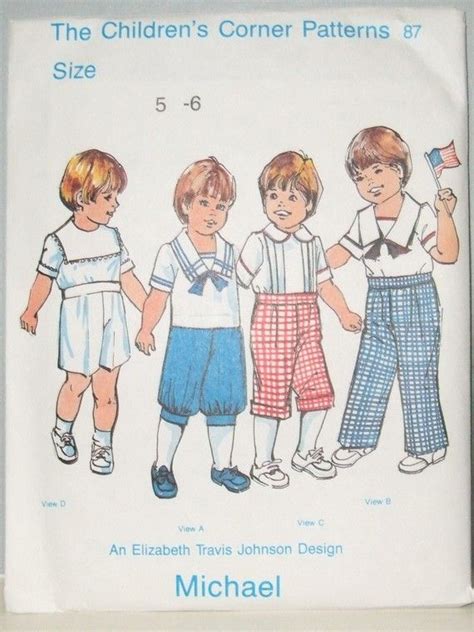 Michael sizes3-4 | Sewing patterns, Childrens, Pattern library