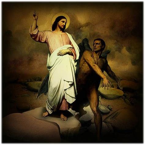 Temptation Jesus Scripture Illustration Jesus Lent