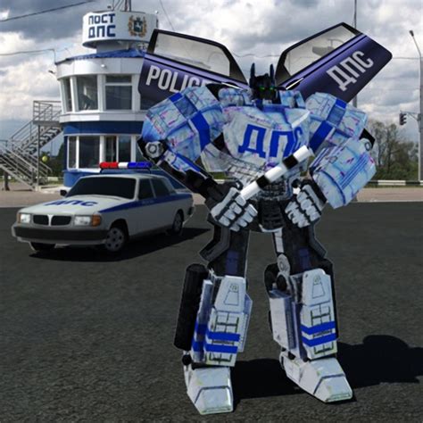 Futuristic Robot Traffic Cop By Максим Гулевич