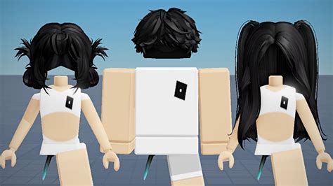 Black Roblox Hair Combos For Girls And Boys Youtube