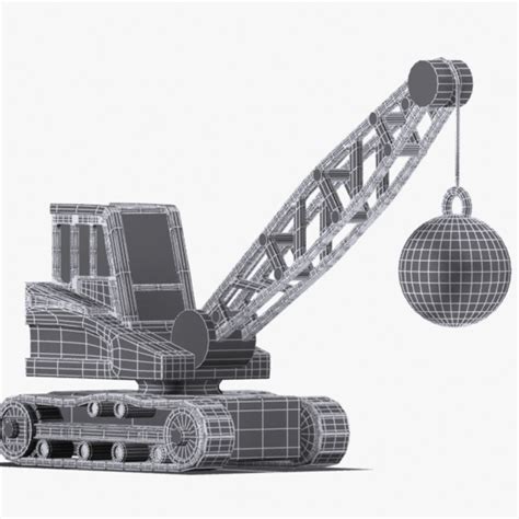 How to draw a wrecking ball crane. Cartoon Wrecking Ball Crane 3D Model $15 - .unknown .obj ...