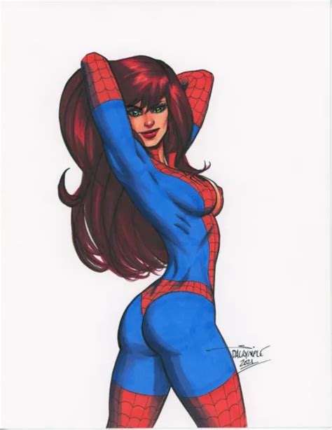 SEXY MARY JANE Venom Amazing Spider Man Original Art Scott Dalrymple PicClick