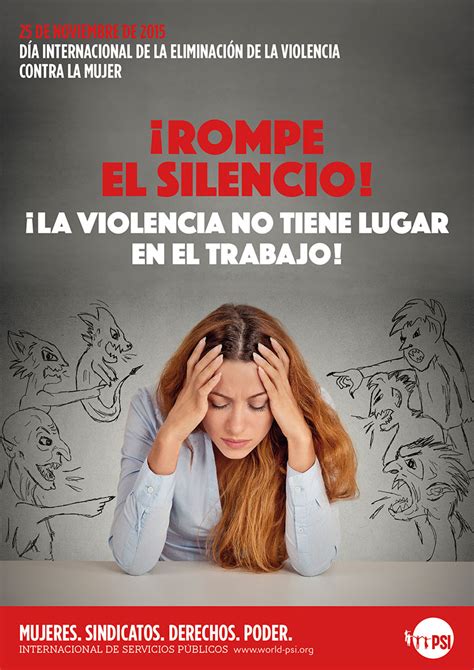 Afiche Día Internacional De La Eliminación De La Violencia Contra La