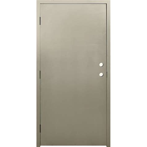Krosswood Doors 36 In X 80 In Dks Flush Primed Steel Prehung