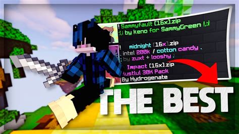 The Best Youtuber Texture Packs Hypixel Bedwars Youtube