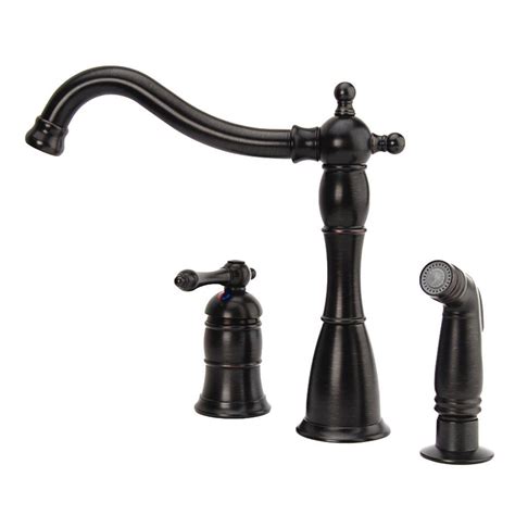 Oil rubbed bronze kitchen faucets are. Fontaine Bellver Single-Handle Standard Kitchen Faucet ...