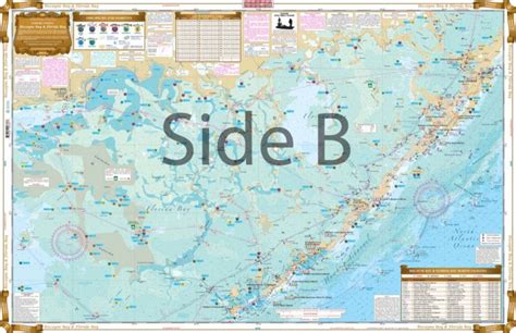 Coverage Of Biscayne Bay To Florida Bay Inshore Fishing Chart 33f