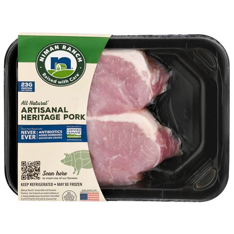 Save On Niman Ranch Artisanal Heritage Pork Loin Chops Boneless Fresh Order Online Delivery