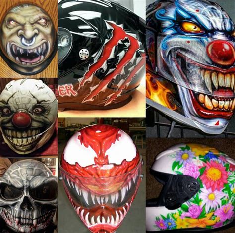 Badass Motorcycle Art with Dpoairbrushing | Motorcycle art, Motorcycle helmets, Badass ...