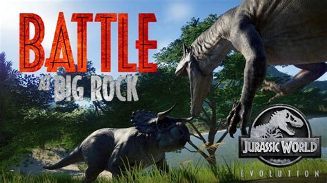 Battle At Big Rock Recreación Jurassic World Evolution Youtube