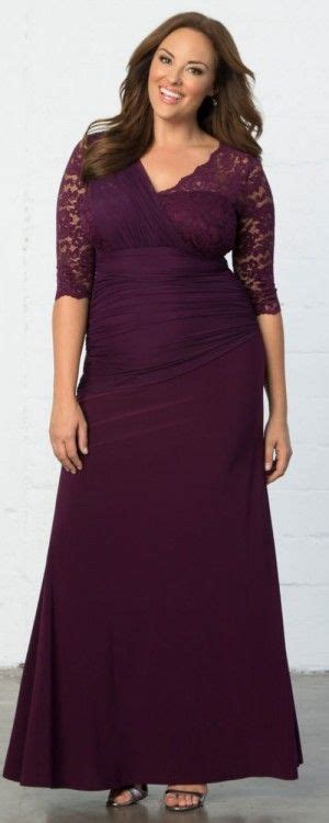 Soiree Evening Gown Imperial Plum Womens Plus Size Evening Gowns
